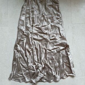 Elegant Satin Skirt in Cream